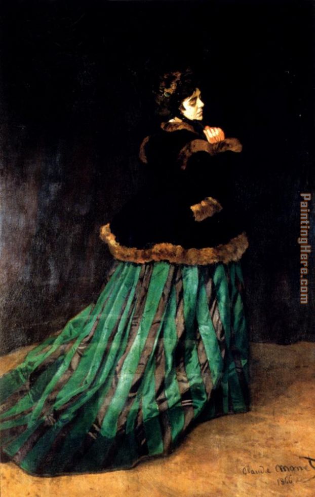 Claude Monet Woman In A Green Dress